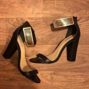 Bamboo block heel